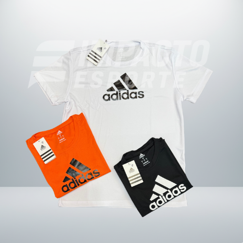 Kit com 3 camisetas dri-fit adidas