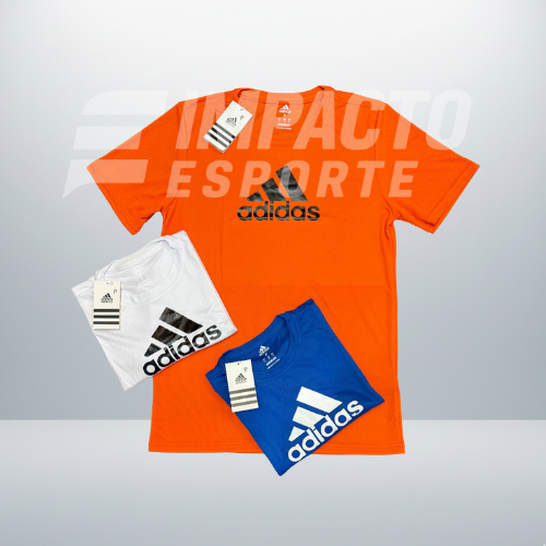 Kit com 3 camisetas dri-fit adidas