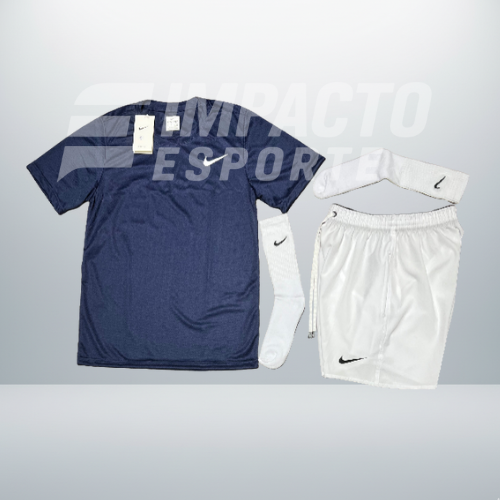 Kit Esportivo Masculino Nike – Camiseta, Shorts e Meia Dry Fit Treino Academia