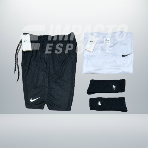 Kit Esportivo Masculino Nike – Camiseta, Shorts e Meia Dry Fit Treino Academia