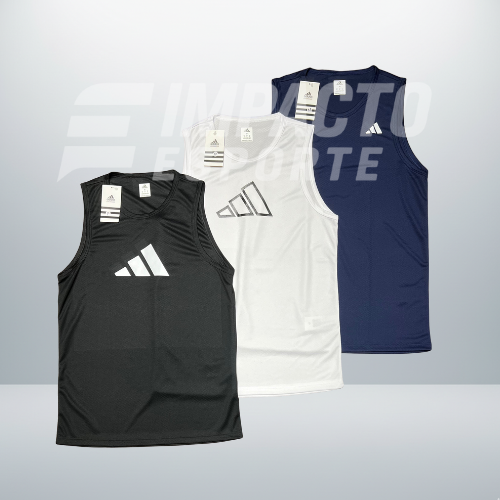 Kit 3 Regatas Masculinas Dry Fit Mescla – Academia e Corrida