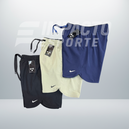 Shorts dri-fit nike kit 3 unidades