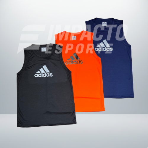 Kit 3 Regatas Masculinas Dry Fit – Adidas Training