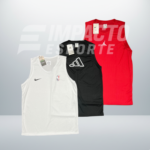 Kit 3 Regatas Masculinas Dry Fit Mescla – Academia e Corrida