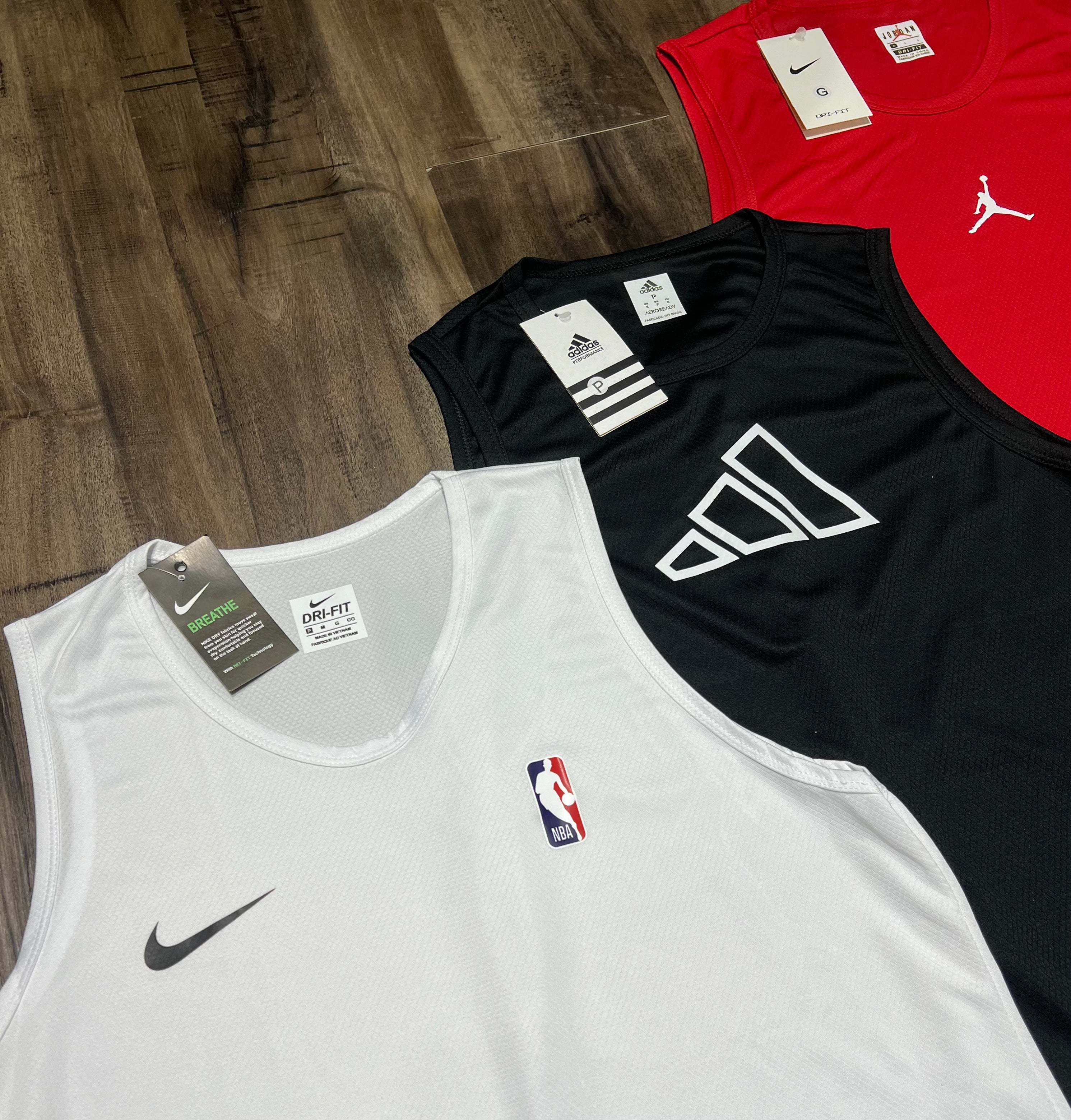 Kit 3 Regatas Masculinas Dry Fit Mescla – Academia e Corrida