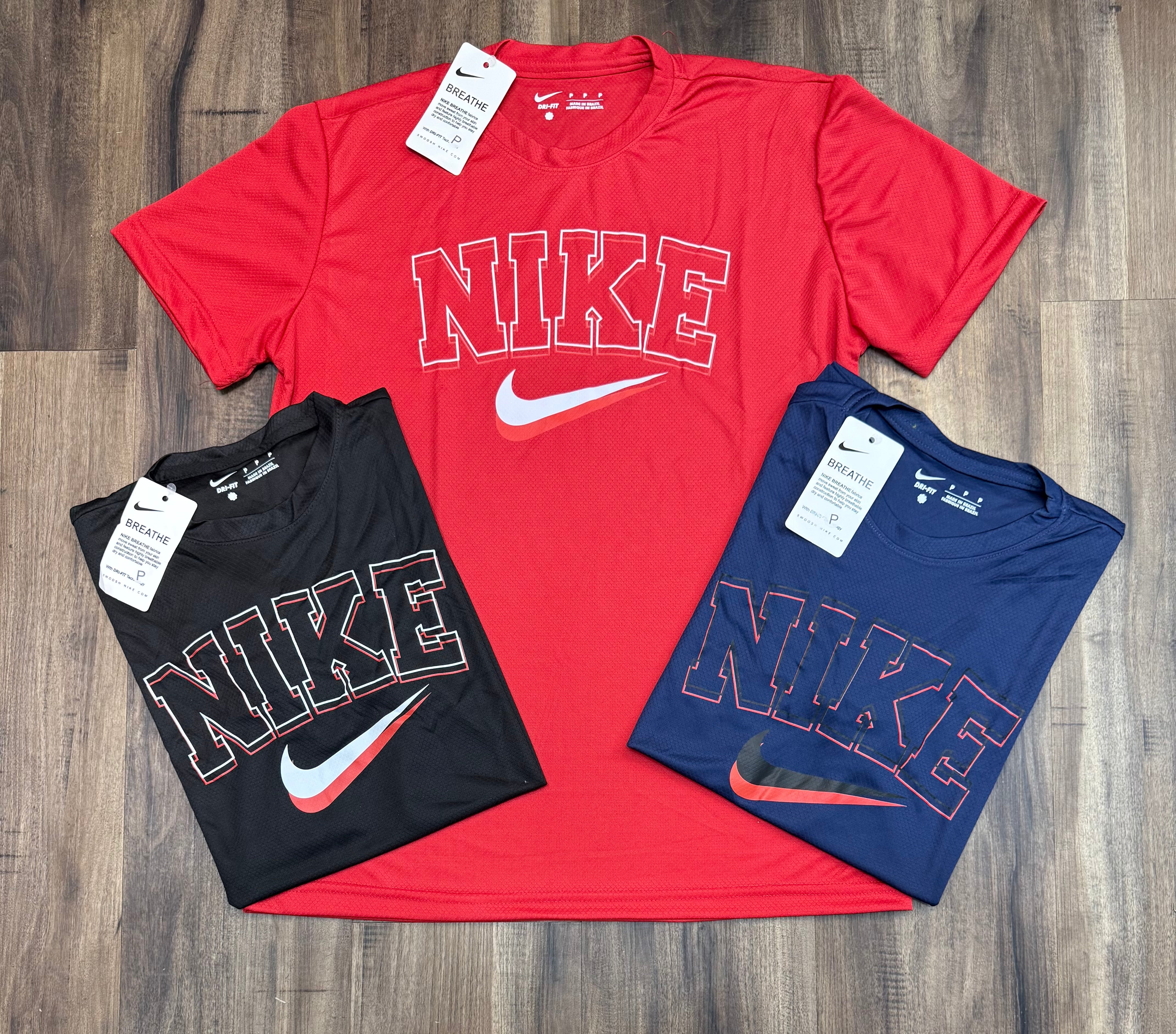 Kit com 3 camisetas dri-fit Nike