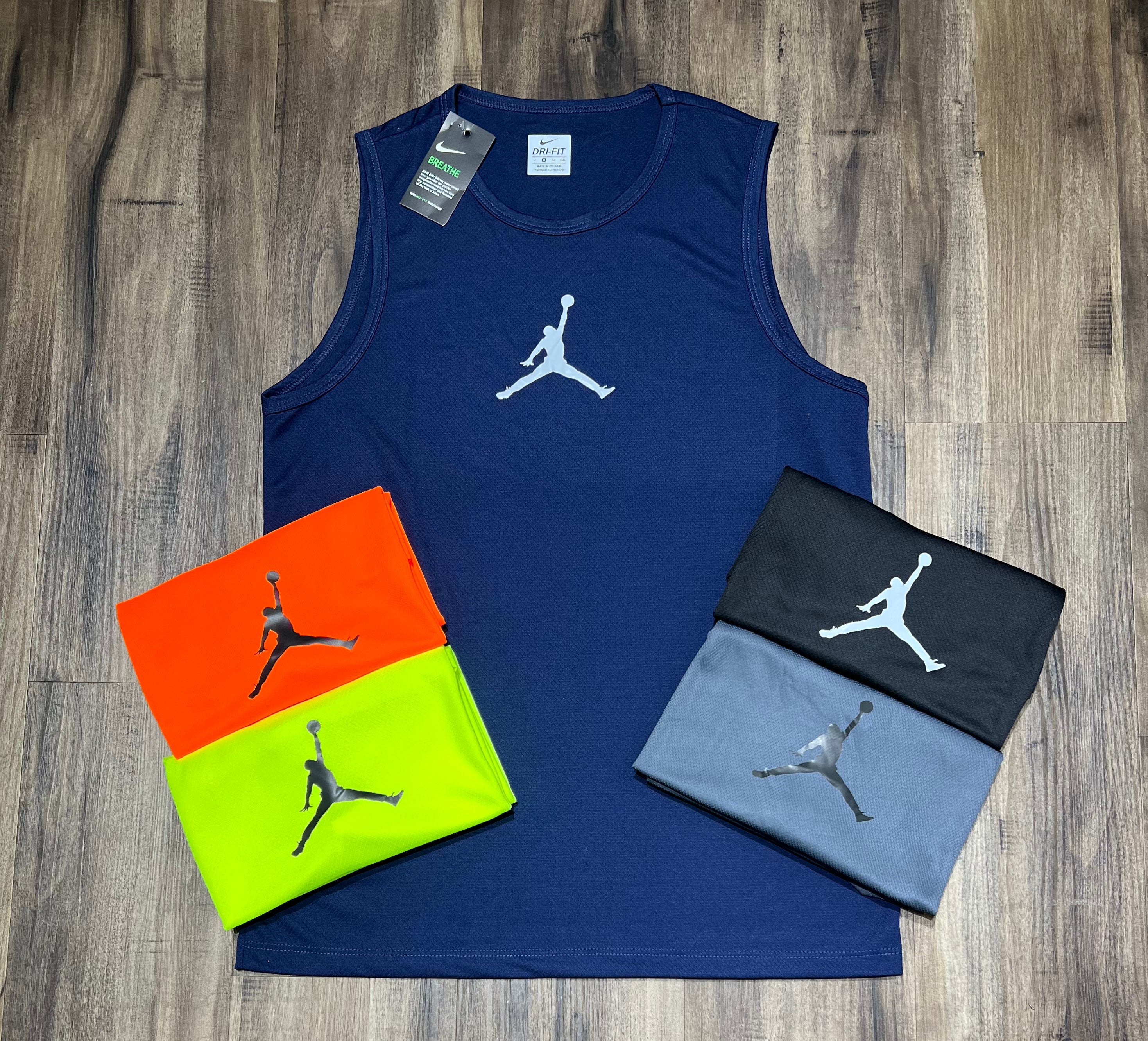 Kit com 5 regatas Nike dri-fit (JORDAN)