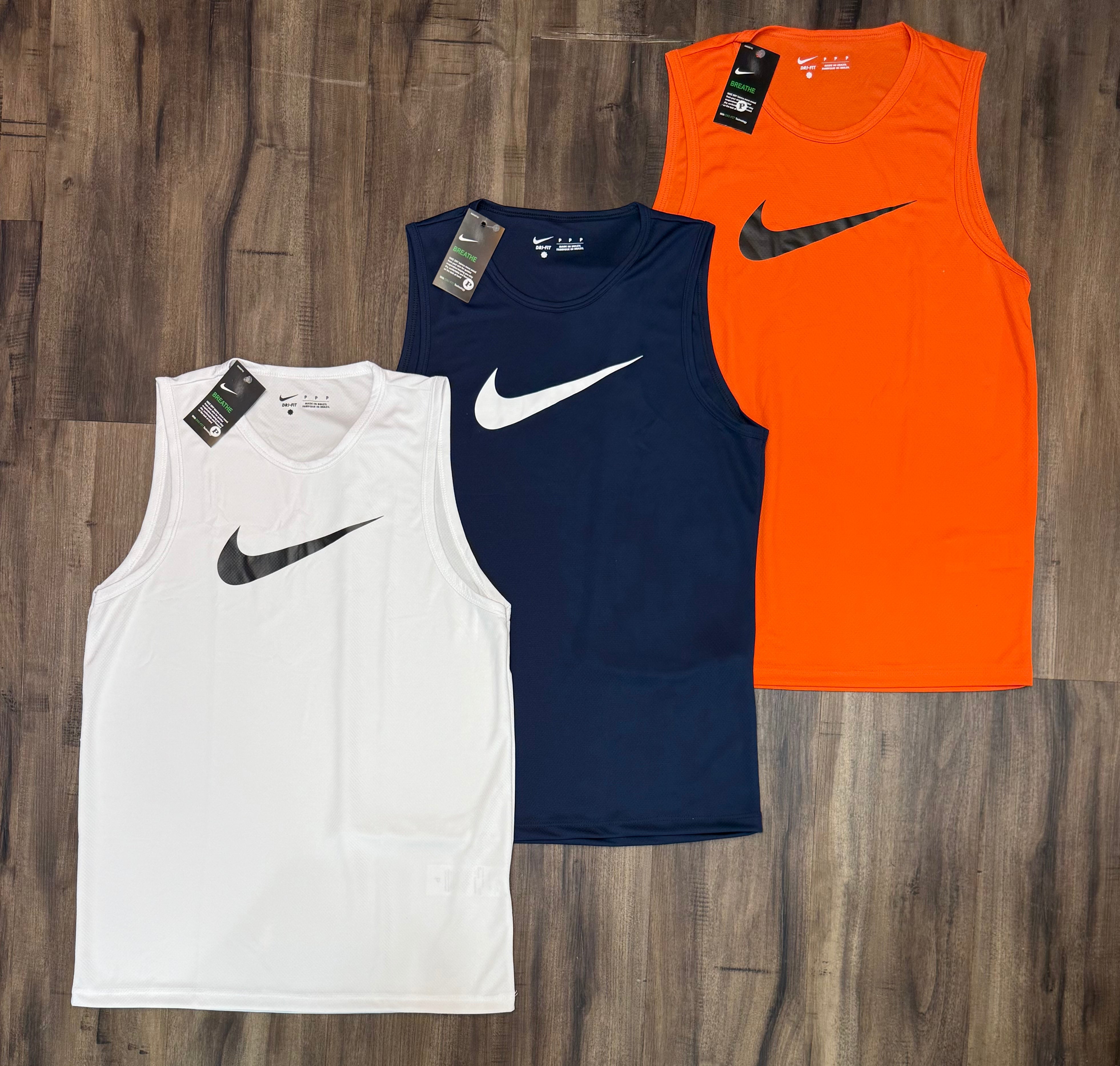 Kit 3 Regatas Masculinas Dry Fit Academia – Nike Performance