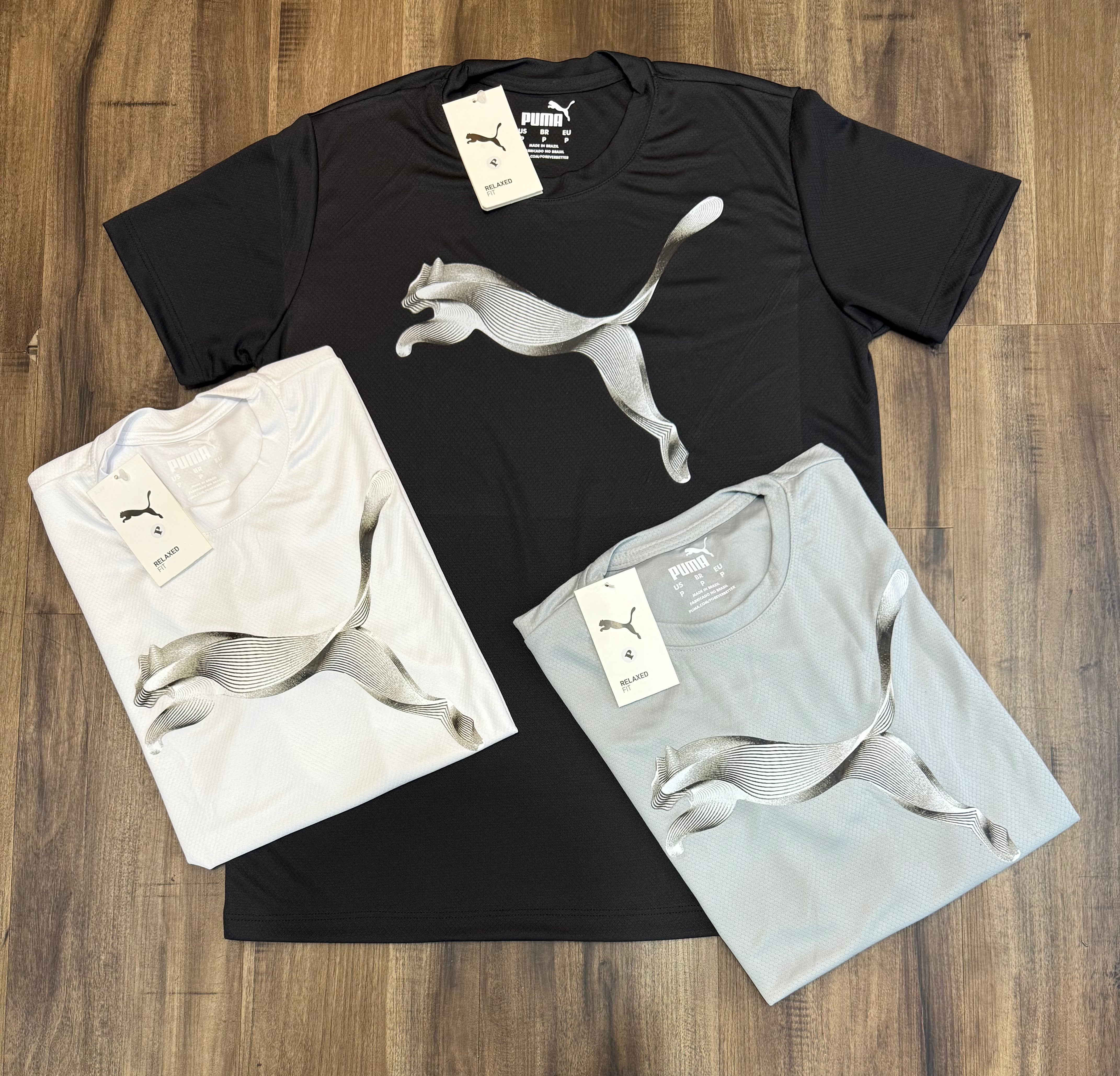 Kit com 3 camisetas dri-fit puma
