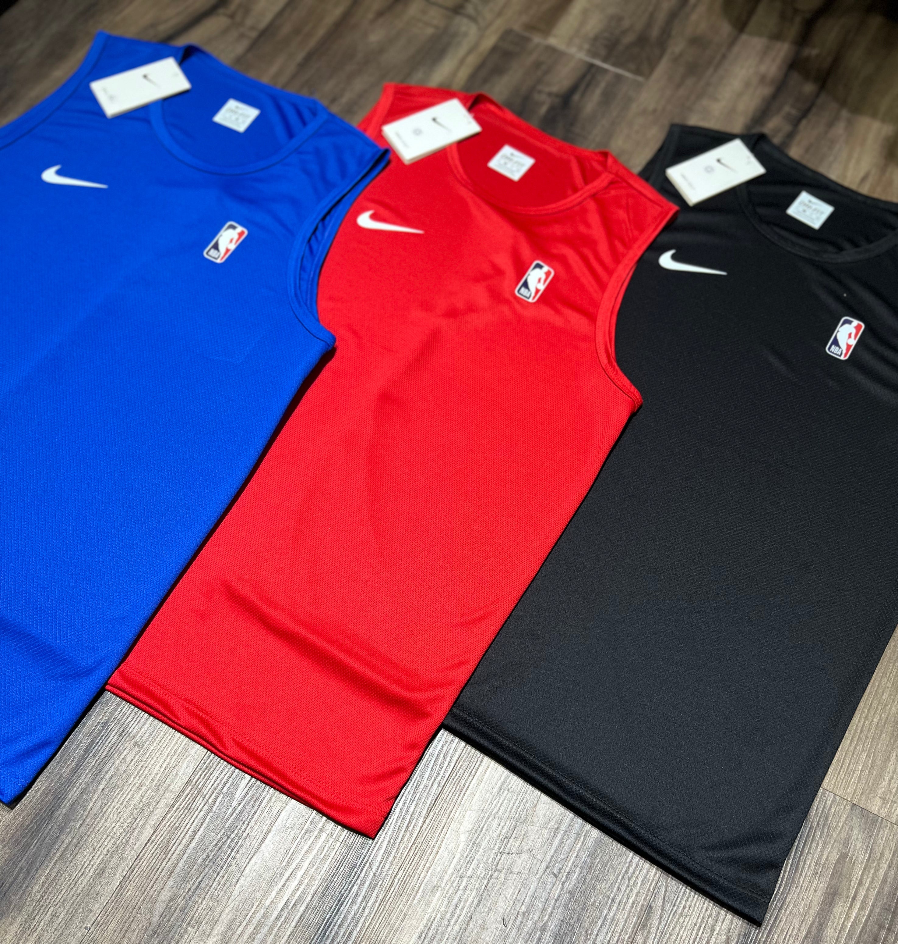 Kit 3 Regatas Masculinas NBA Dry Fit – Estilo Esportivo Premium