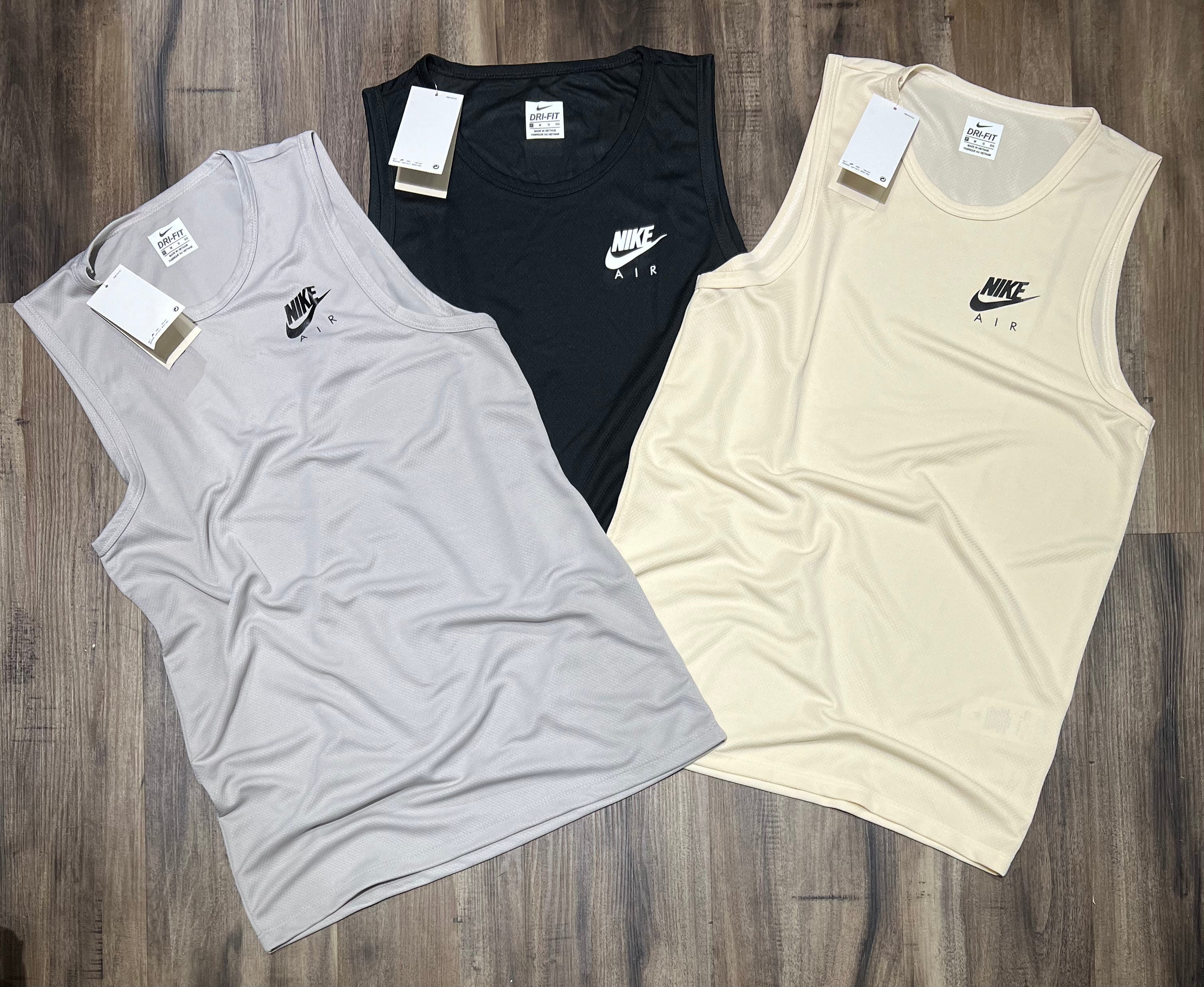 Kit 3 Regatas Masculinas Dry Fit Academia – Nike Performance