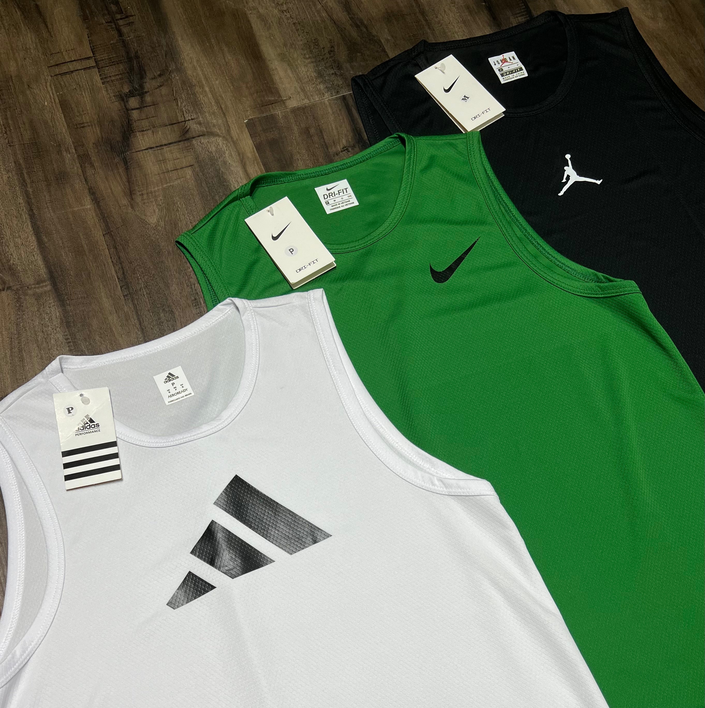 Kit 3 Regatas Masculinas Dry Fit Mescla – Academia e Corrida