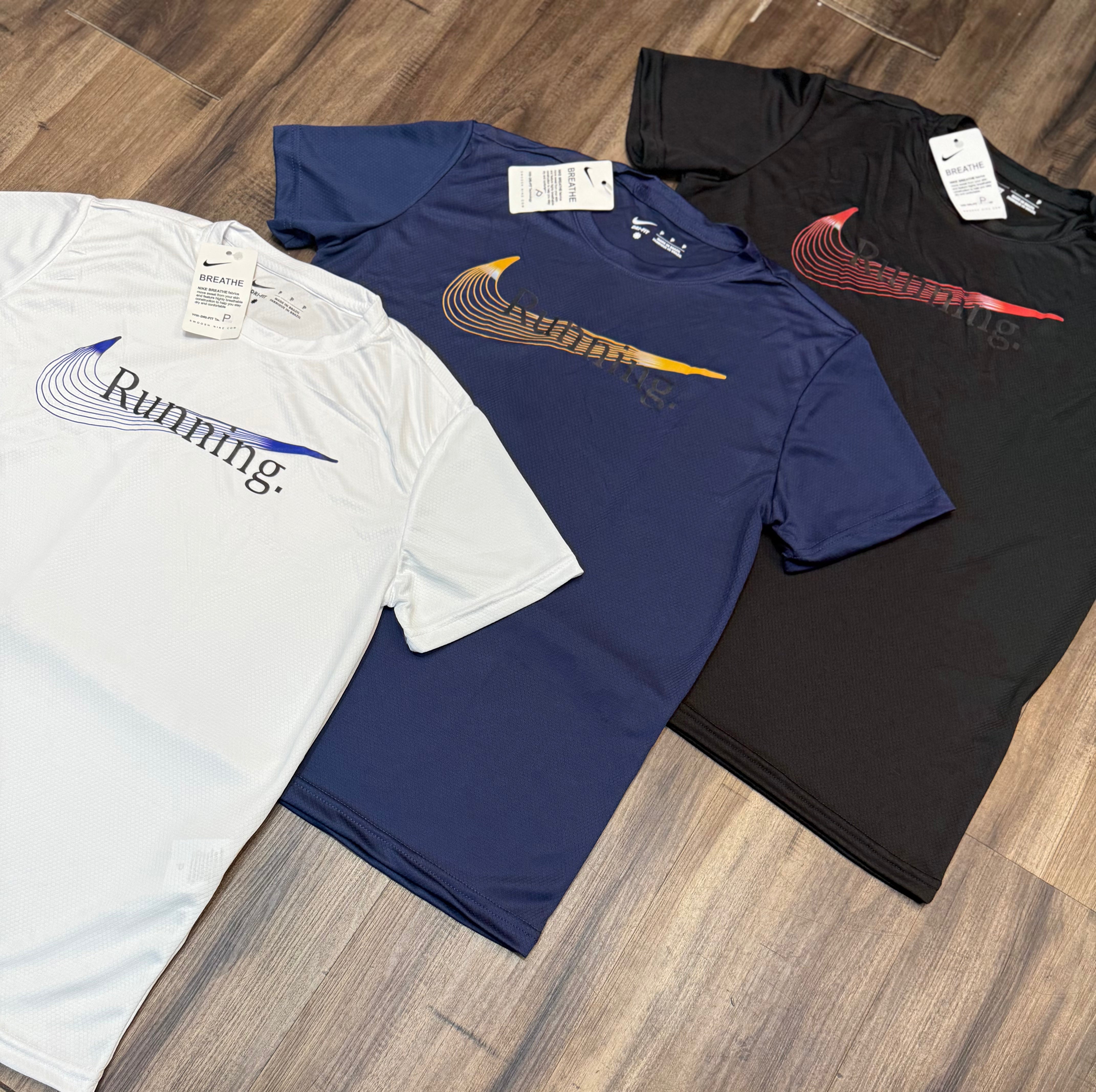 Kit com 3 camisetas nike dri-fit