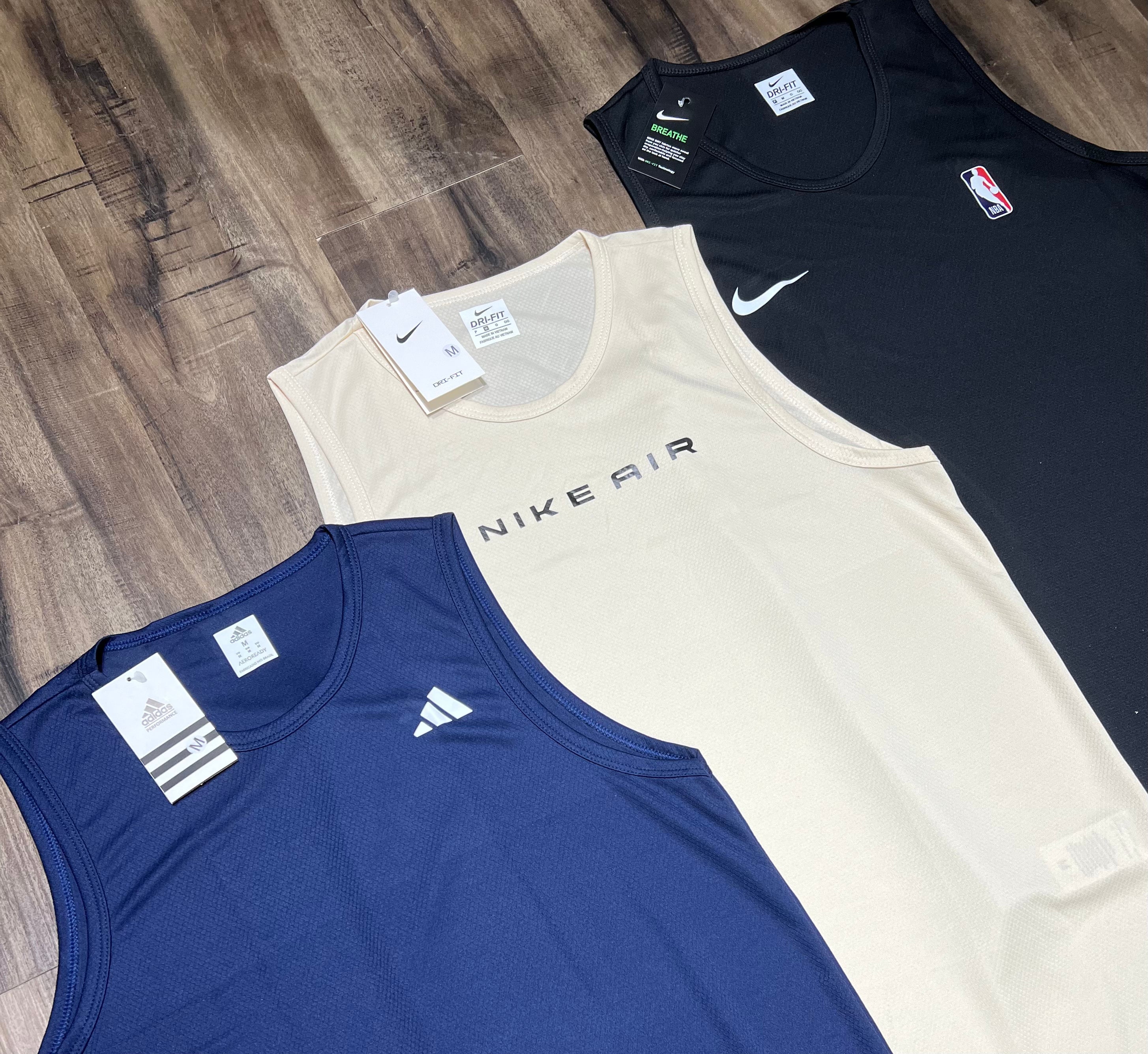 Kit 3 Regatas Masculinas Dry Fit Mescla – Academia e Corrida