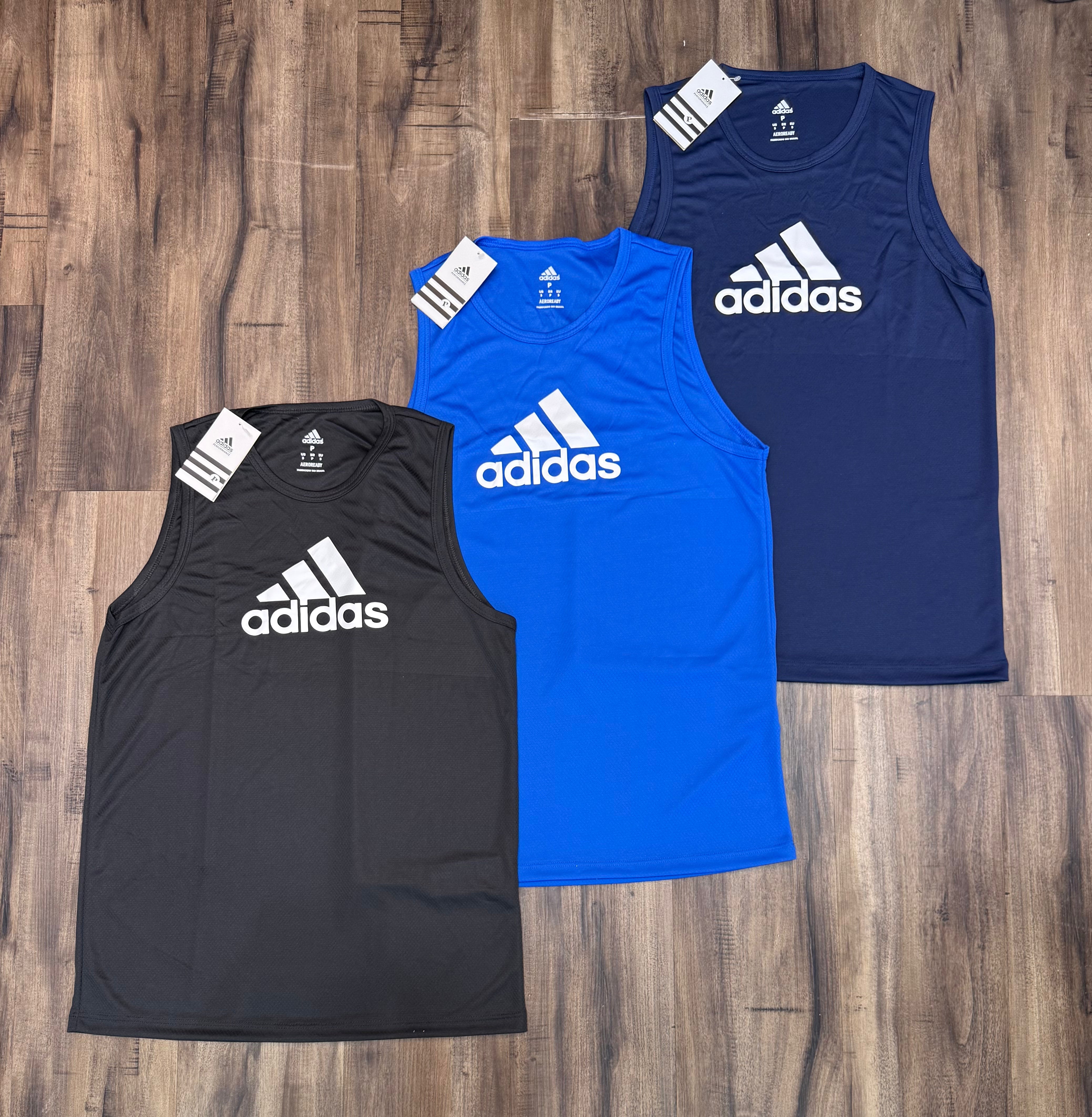 Kit 3 Regatas Masculinas Dry Fit – Adidas Training