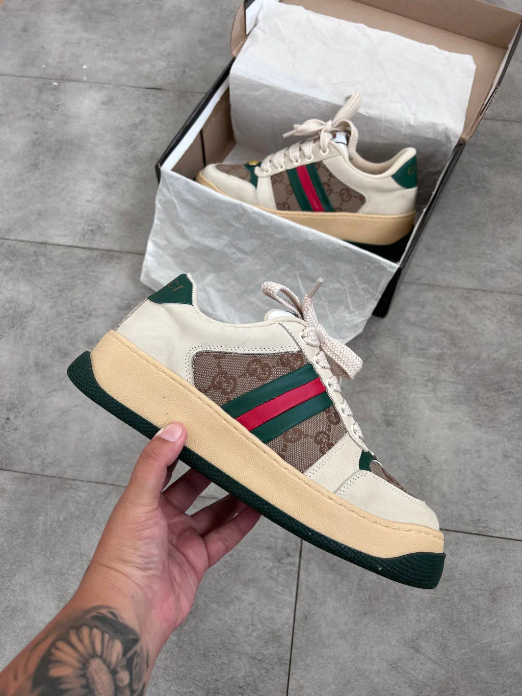 Gucci Screener Couro