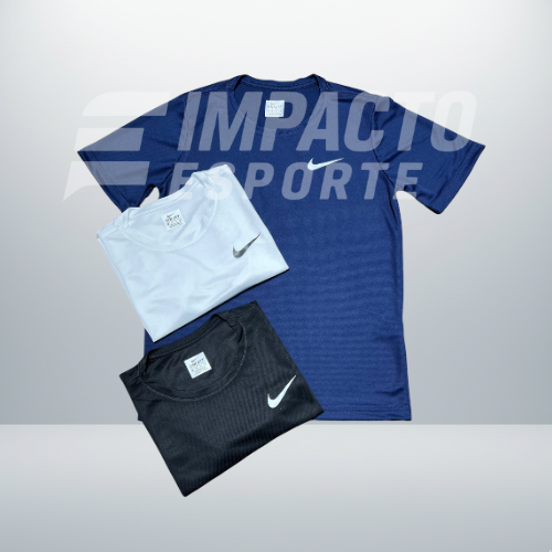 Kit com 3 camisetas nike dri-fit