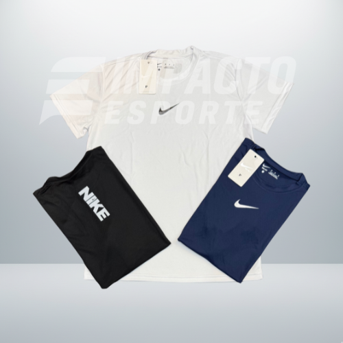 Kit com 3 camisetas dri-fit Nike