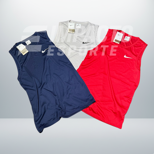 Kit 3 Regatas Masculinas Dry Fit Academia – Nike Performance