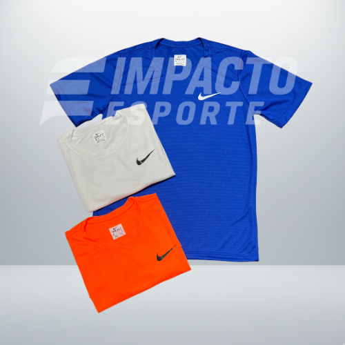 Kit com 3 camisetas nike dri-fit