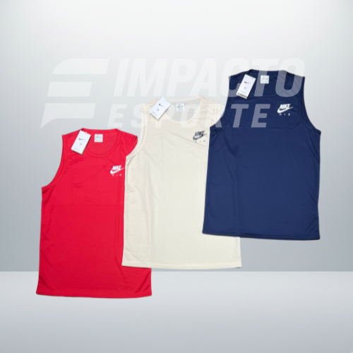 Kit 3 Regatas Masculinas Dry Fit Academia – Nike Performance