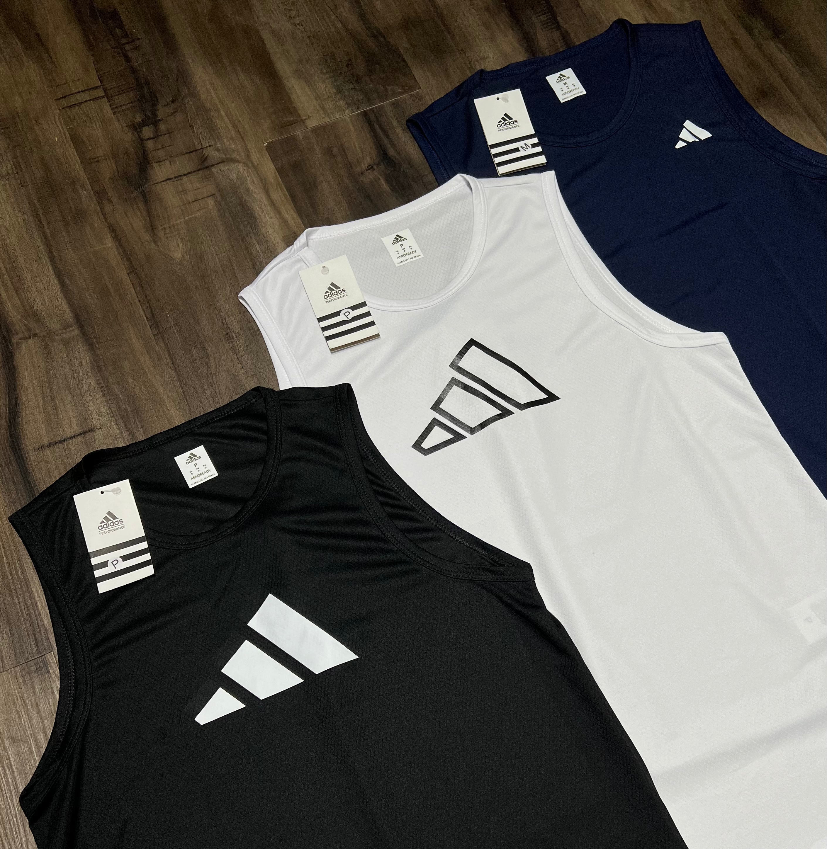 Kit 3 Regatas Masculinas Dry Fit Mescla – Academia e Corrida