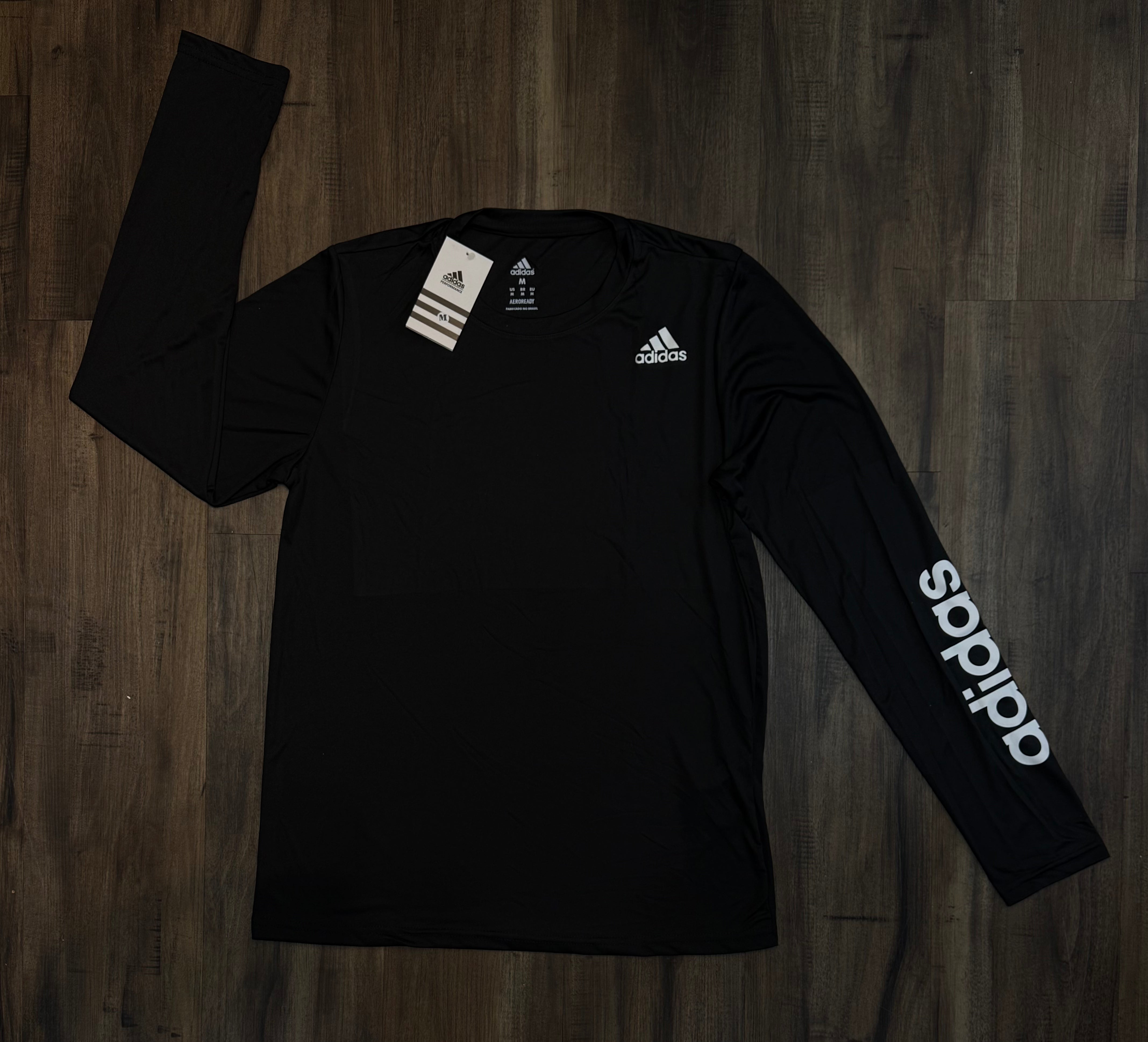 Manga longa dry-fit adidas premium