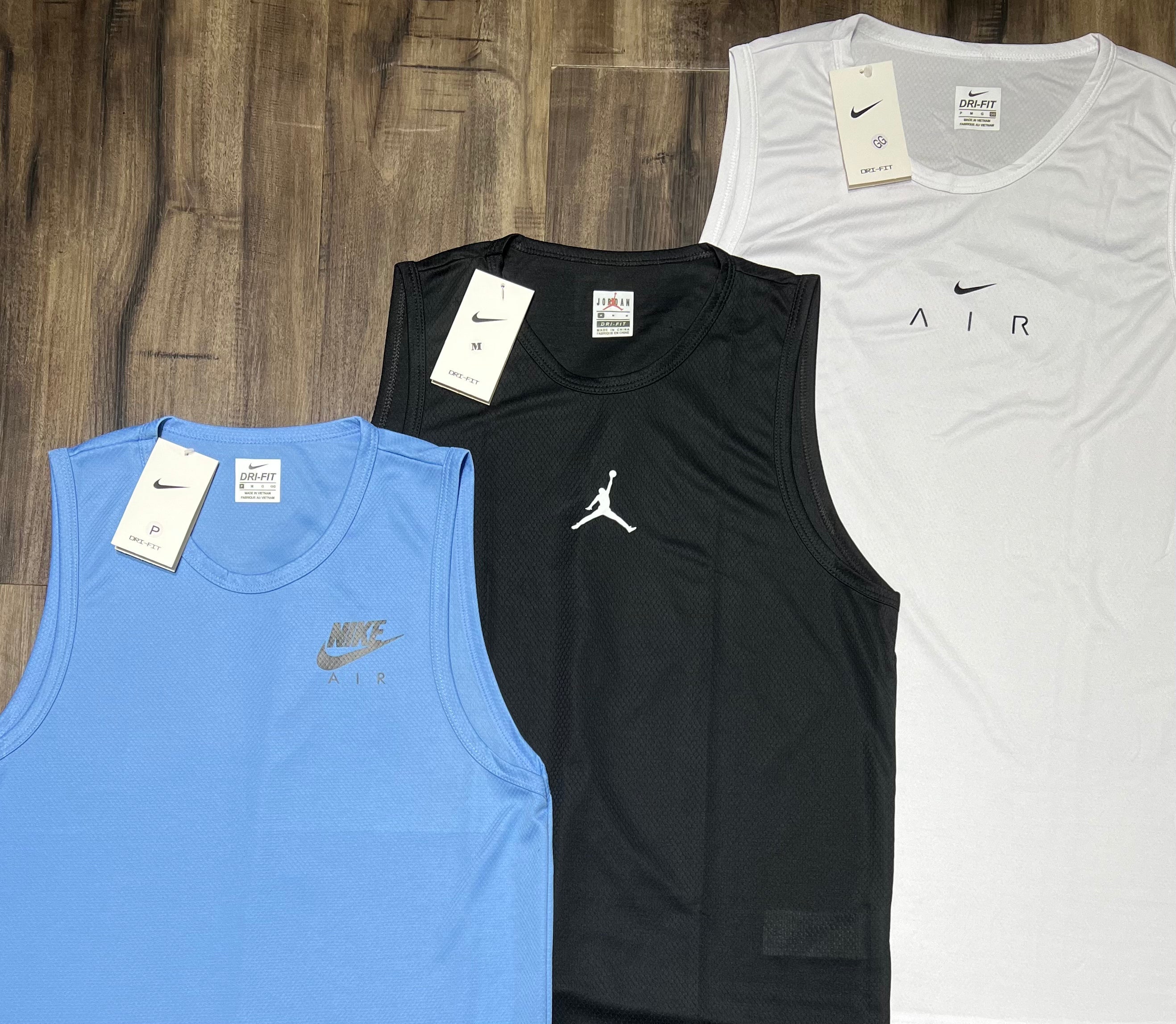 Kit 3 Regatas Masculinas Dry Fit Mescla – Academia e Corrida