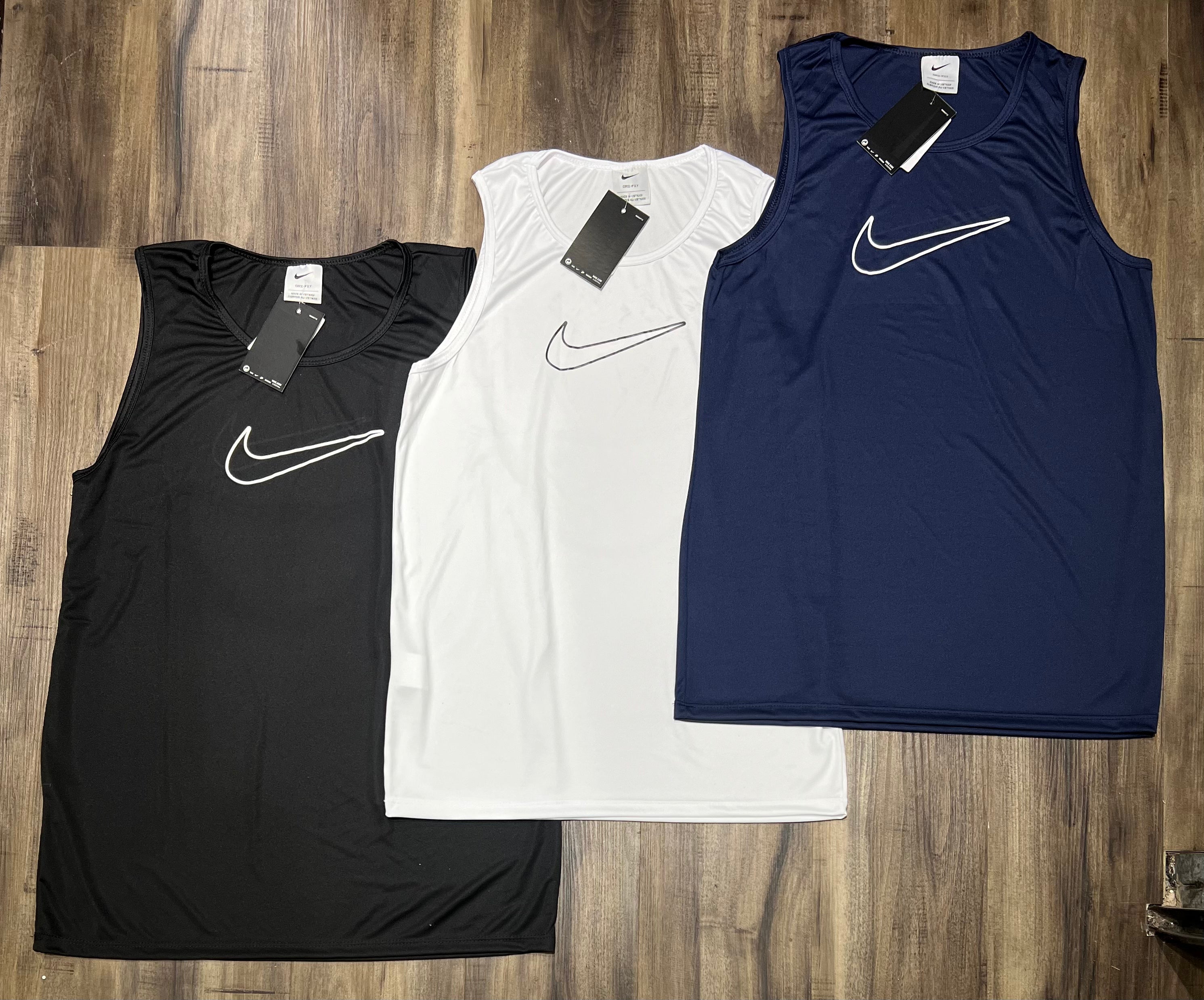 Kit 3 Regatas Masculinas Dry Fit Academia – Nike Performance