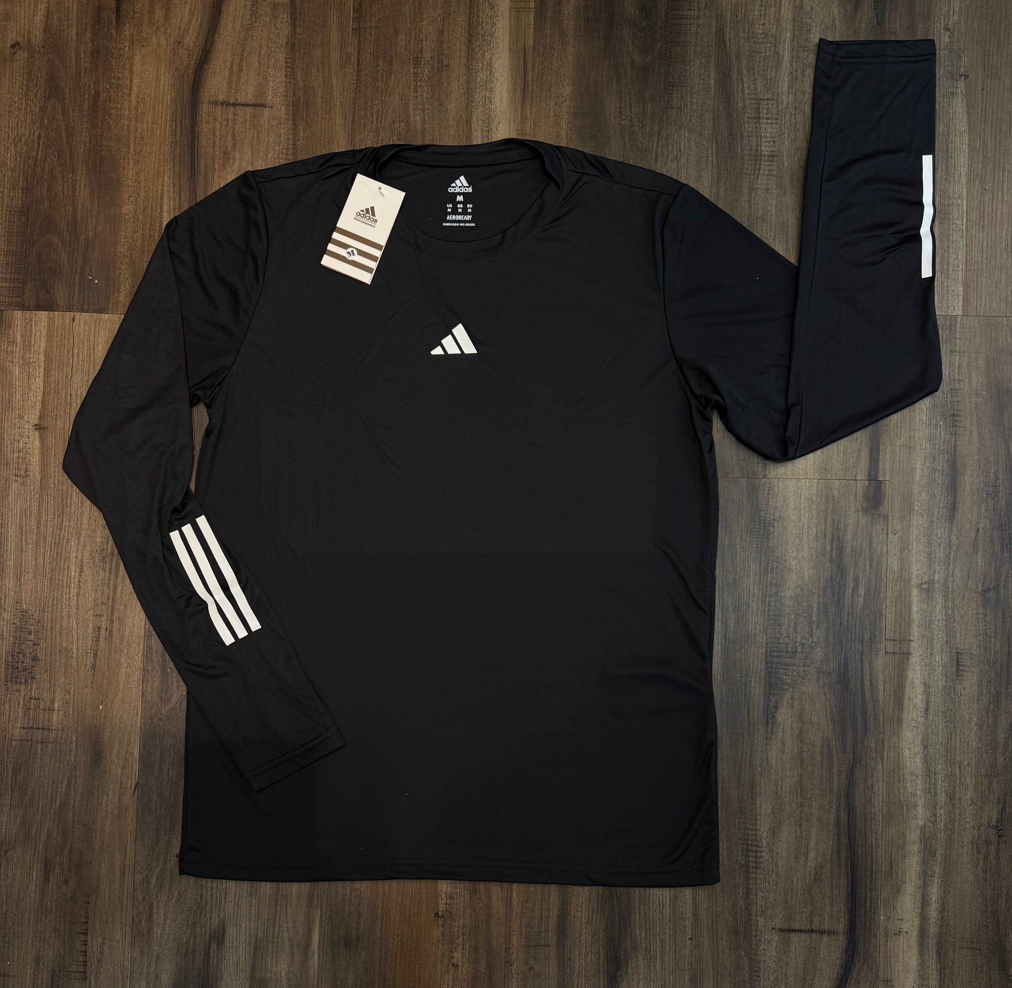 Manga longa dry-fit adidas premium