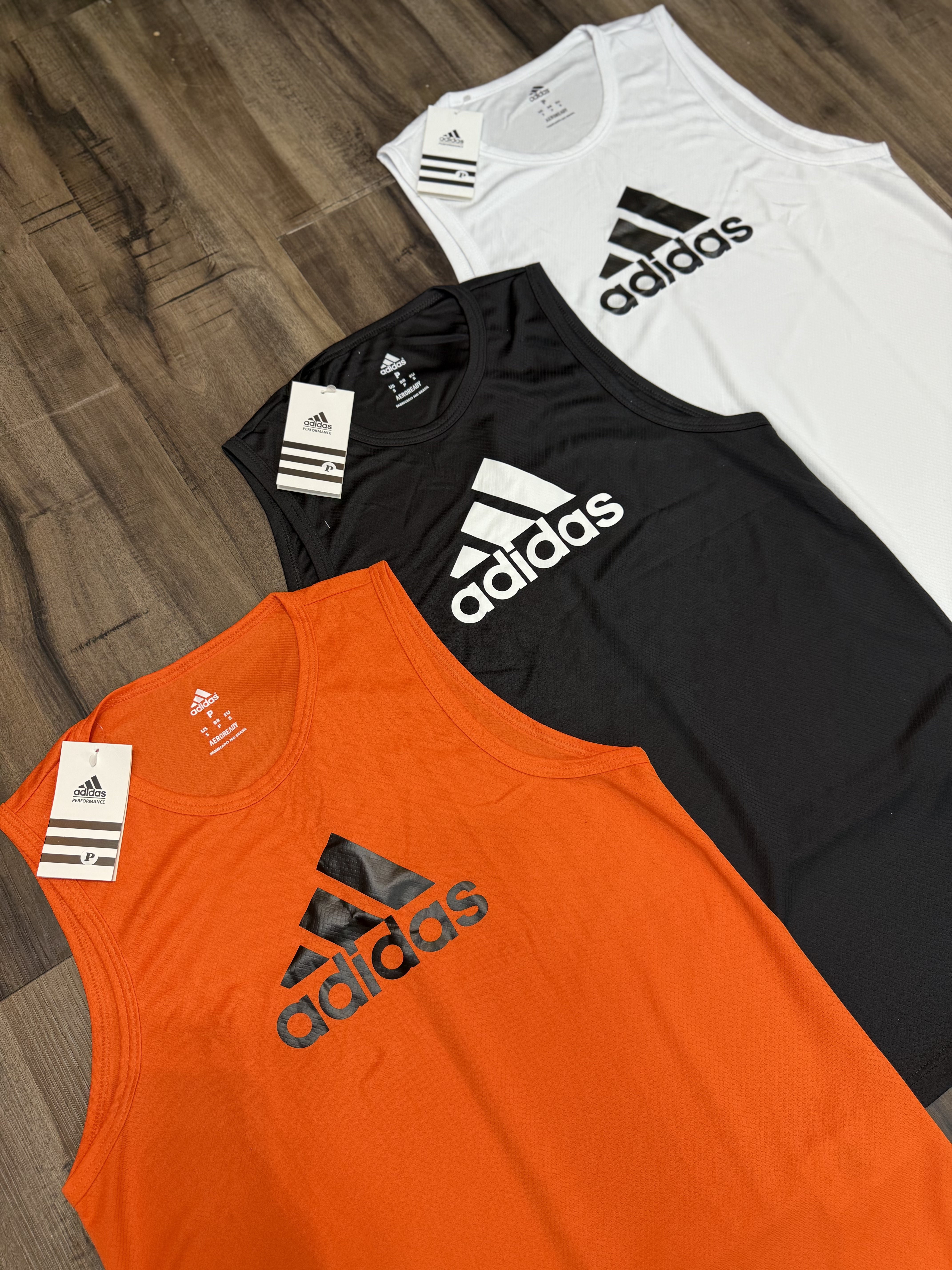Kit 3 Regatas Masculinas Dry Fit – Adidas Training