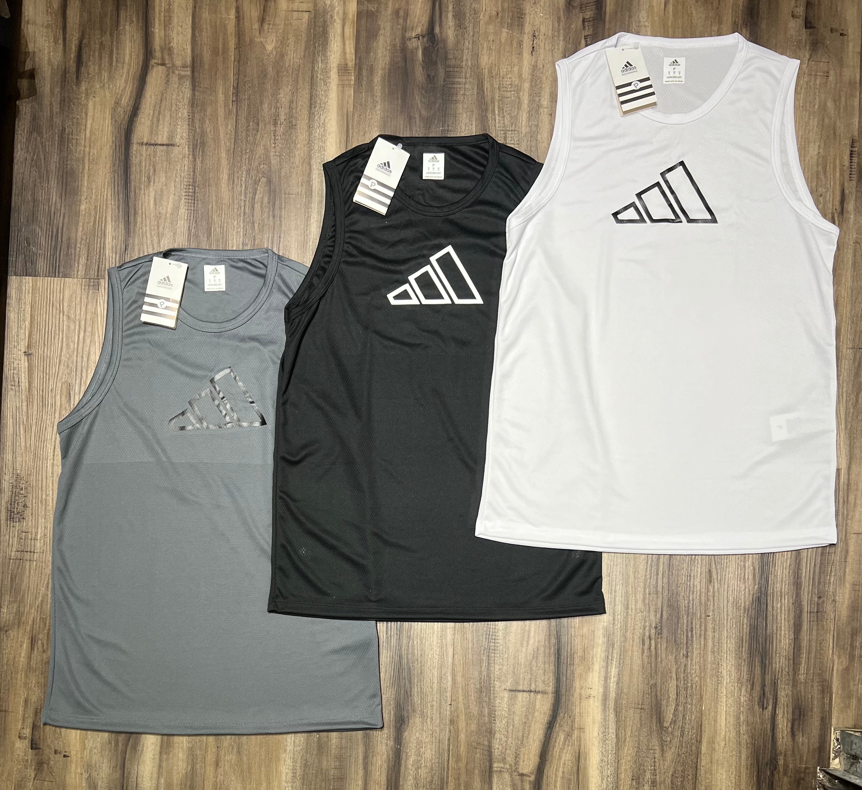 Kit 3 Regatas Masculinas Dry Fit – Adidas Training
