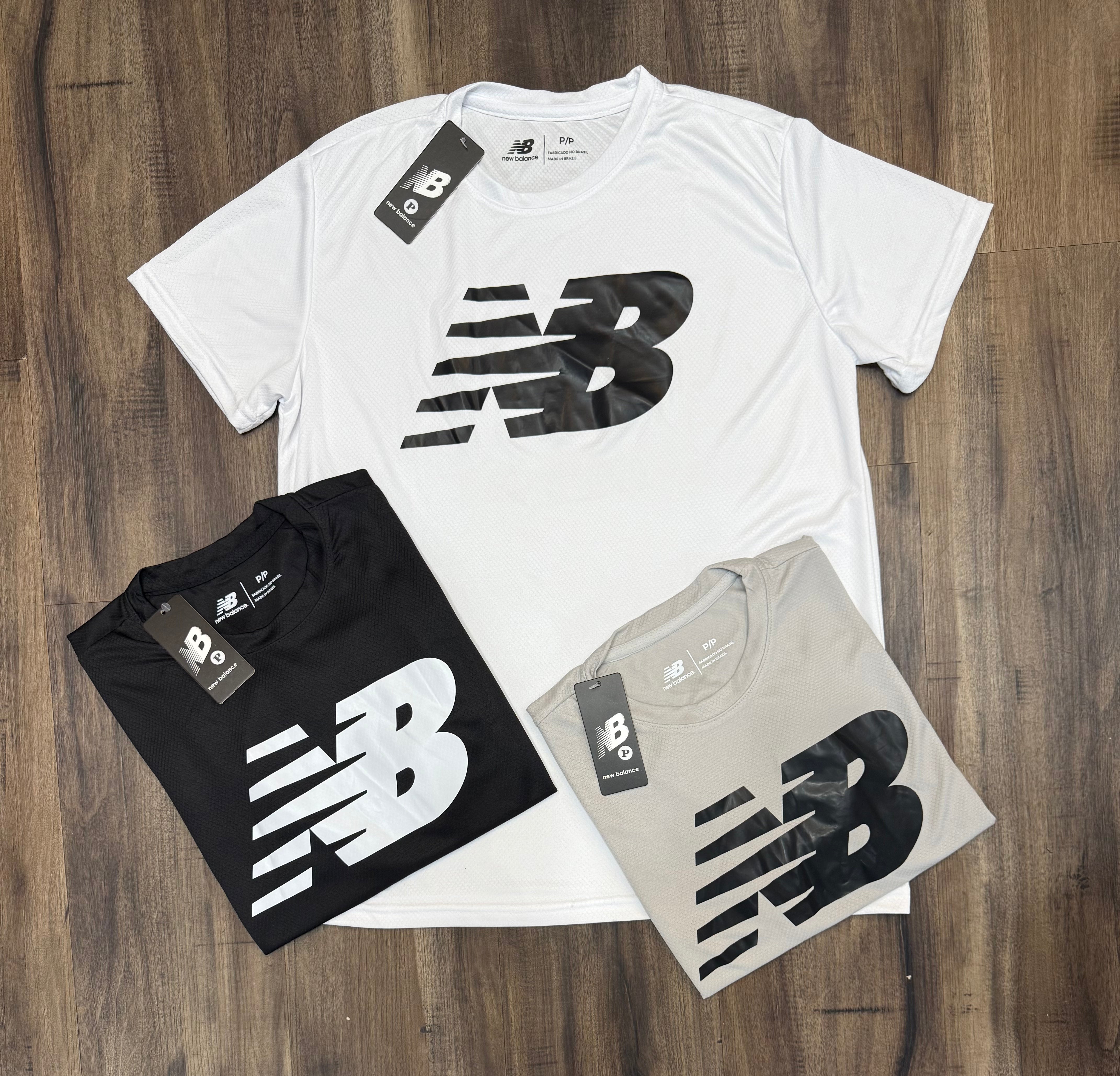 Kit com 3 camisetas dri-fit new balance