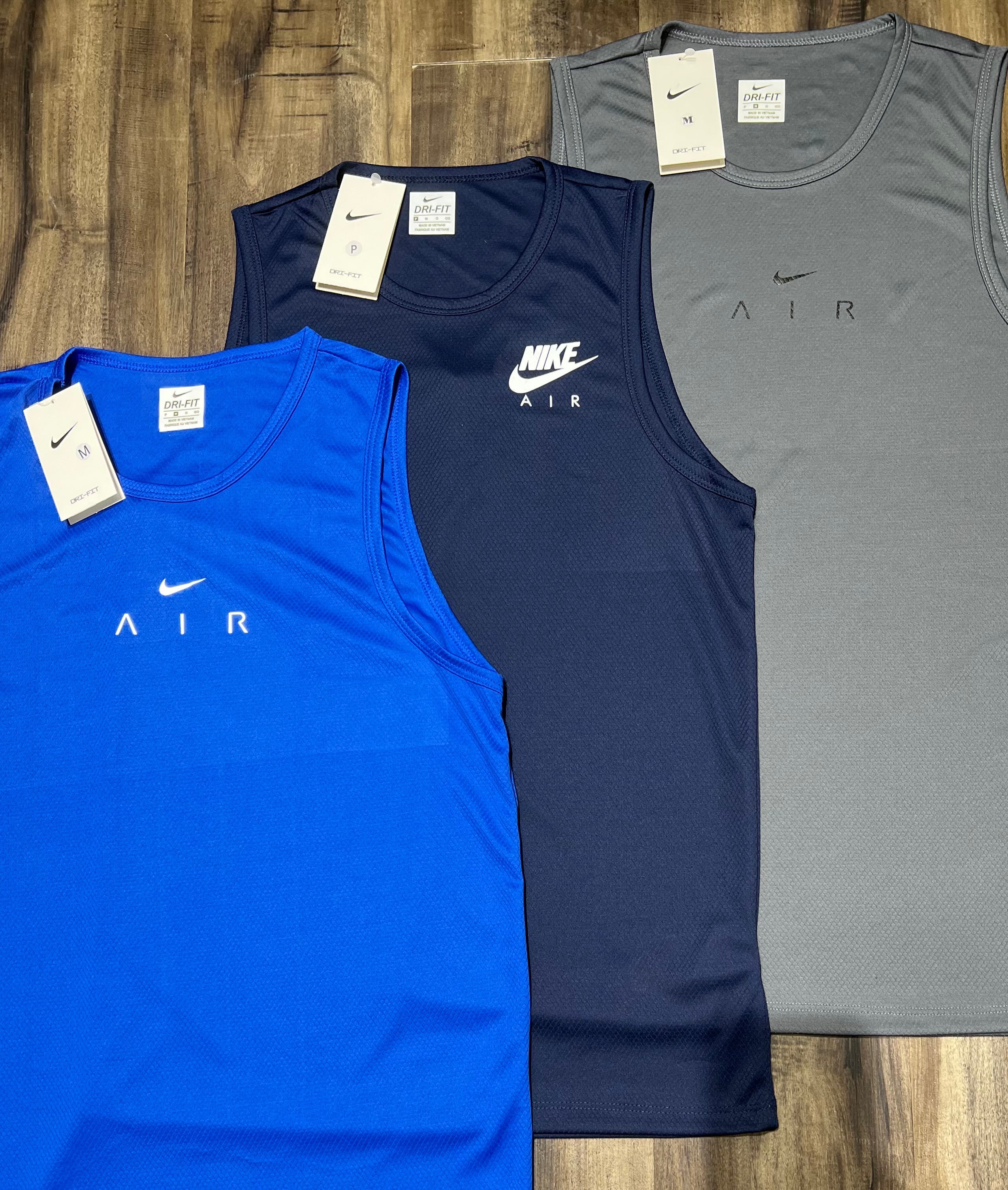 Kit 3 Regatas Masculinas Dry Fit Mescla – Academia e Corrida