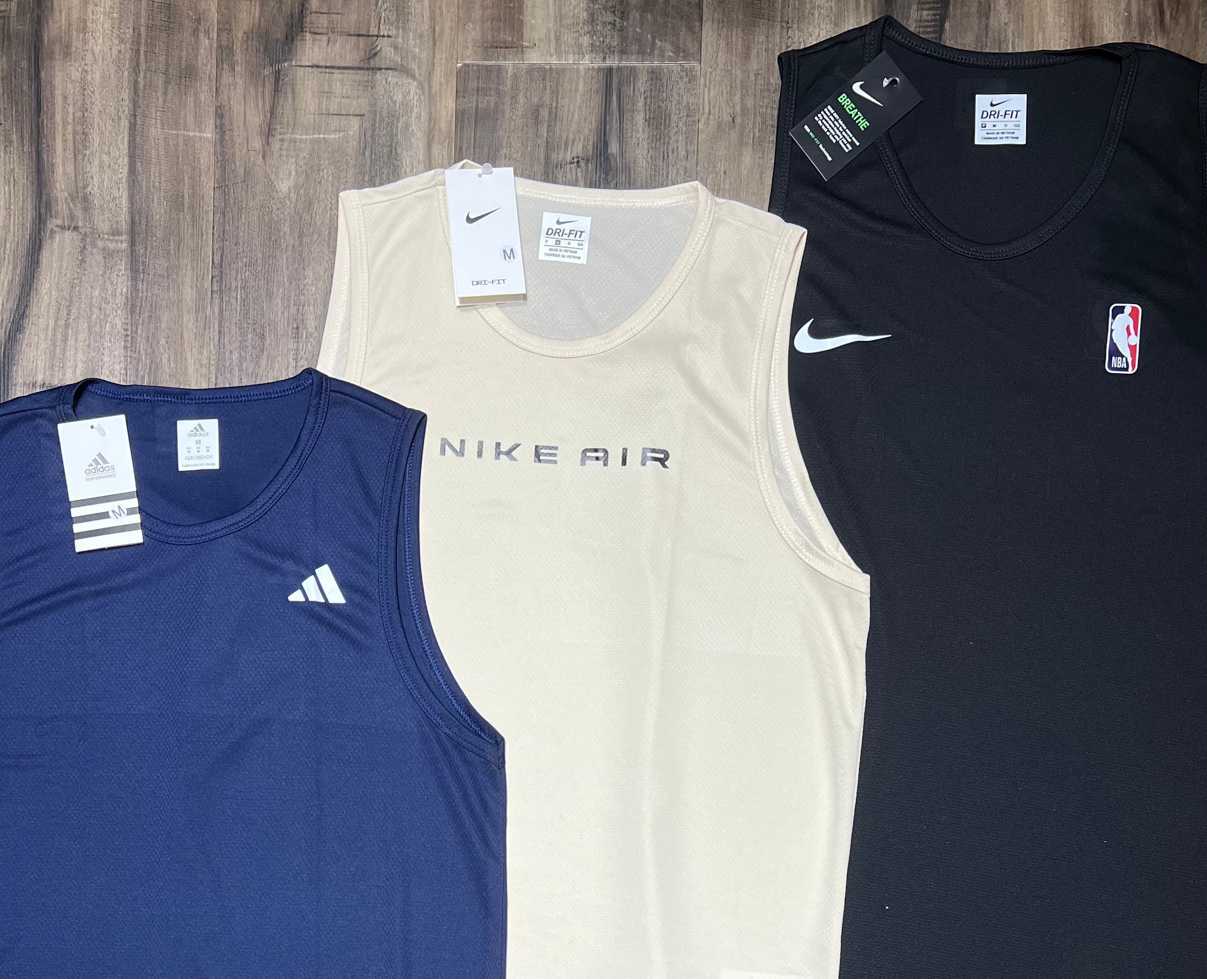 Kit 3 Regatas Masculinas Dry Fit Mescla – Academia e Corrida