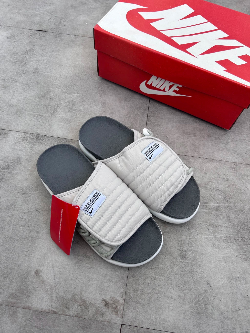 Chinelo Nike Asuna - Cinza Claro